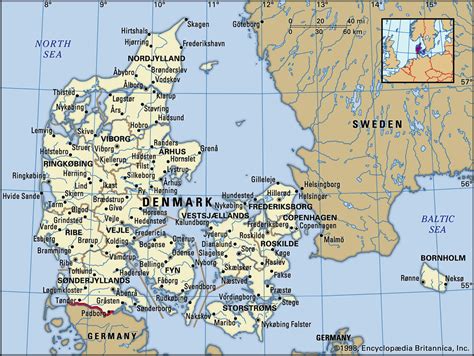 where is denmark located.